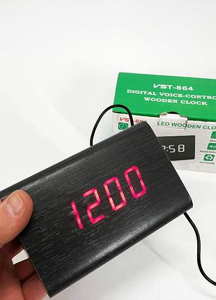 Настольные электронные часы цифра vst-864, часы электронные настольные с дисплеем kx-90