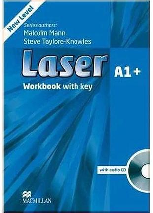 Робочий зошит laser 3rd edition a1+ workbook with key and audio cd
