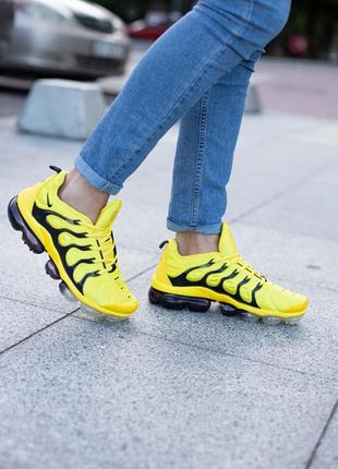 Nike air vapormax tn plus yellow 💛 кросівки найк весна-осінь жовті, кросівки найк