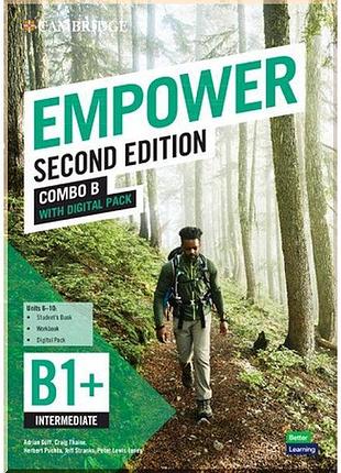 Учебник и рабочая тетрадь cambridge empower second edition b1+ intermediate combo b with digital pack