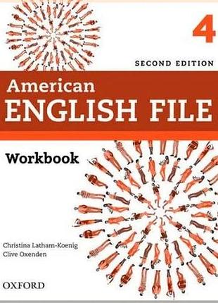 Робочий зошит american english file second edition 4 workbook without key