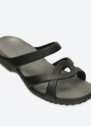 Crocs шлепки шльопанцы meleen twist black 202497-05m