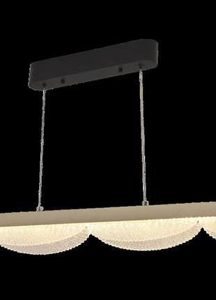 Люстра подвесная led, 54w, valeso,3000k/4000k/6500k с пультом и добавком lcd3176, серебро