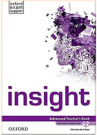 Книга для учителя insight advanced teacher's book with teacher's resource disk