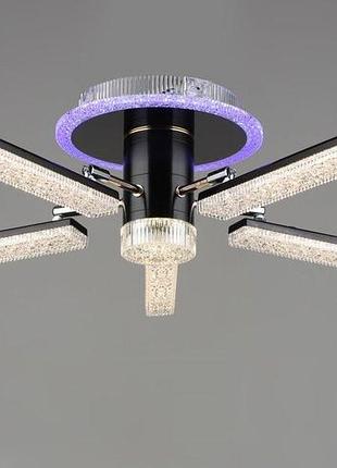 Люстра светодиодная акриловая b yh0810/5 gd+bk 66w