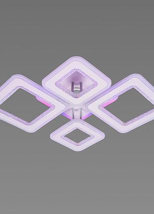 Люстра потолочная светодиодная с музыкальной колонкой и rgb подсветкой для большой гостиной и студии valeso yzd12