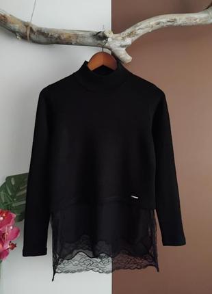 Джемпер с кружевом guess женский