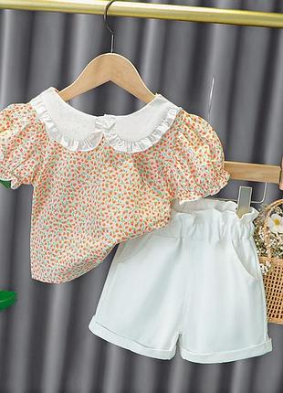 Нарядний костюм для дівчинки на літо 1279, розмір 110