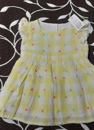 Плаття з трусиками 100% бавовна на дівчинку 0-3 місяців, фірми baby gap
