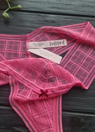 Кружевные трусики стринги стринги виктория сикрет victorias secret 3
