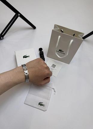 Lacoste браслет з комплектом / лакост прикраса лакоста