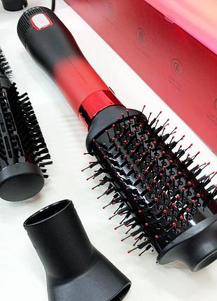 Жіночий фен для волосся vgr щітка сушка для волосся фен для фен-щітка жінок з насадками fr-44