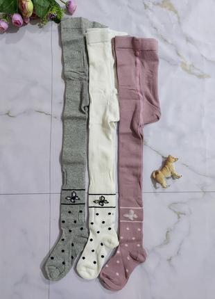 Демисезонные колготки для девочек с бабочками2 фото