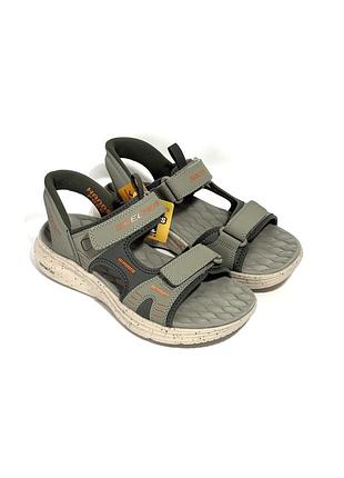 Оригінал босоніжки сандалии skechers vapor foam grey/orange 232994-gror оригинал 42