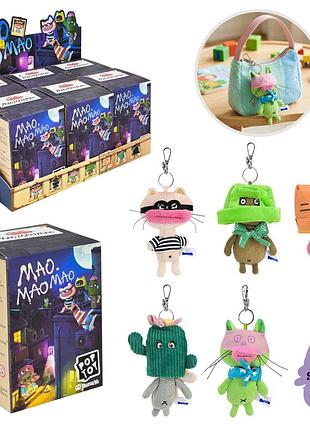 M'яка іграшка-сюрприз pop toy арт. ms2507 (72шт) коти бешкетники 6 видів+1 секрет 6шт дисплей бокс 26х17х14