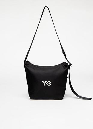 Сумка y-3 yohji yamamoto nylon crossbody bag чорна, кросбоді з нейлону, регульований ремінь, модель jd2905