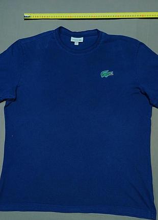 Плечи 50 см lacoste size xxl плотная темно-синяя футболка изна 
 100% cotton regular fit