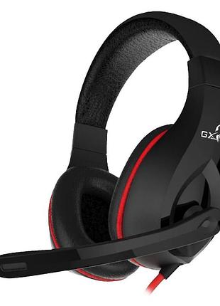 Гарнітура ігрова genius hs-g560 дротова mini jack 3.5 mm з мікрофоном чорна
