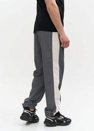 Брюки dual set - графит/белый 2xl