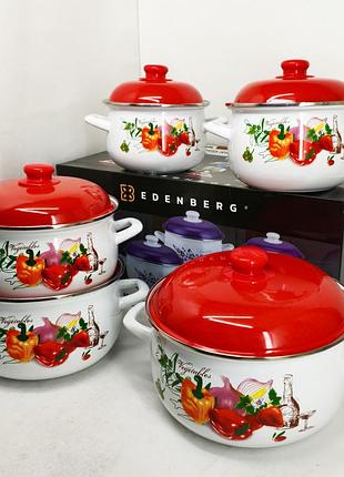 Кастрюли с крышками, набор кастрюль качественных с крышками, набор практичных кастрюль mj-69