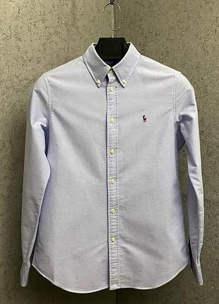 Блакитна сорочка від бренду polo ralph lauren
