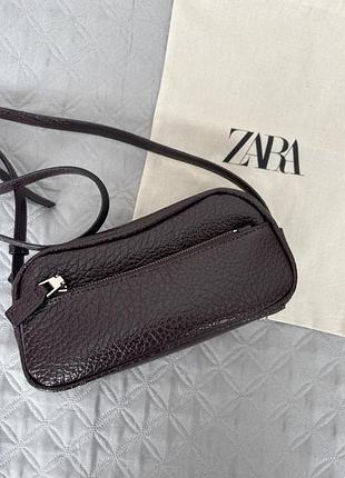 Подовжена міні сумка-боулінг zara