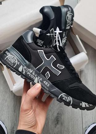 Стильные кроссовки premiata mick black gray