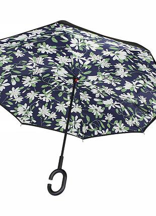 Зонт наоборот up-brella лилии