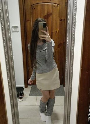 Юбка шорти кожзам 4
