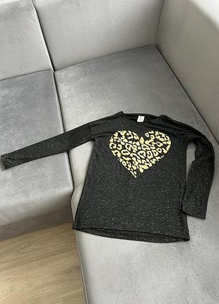 Крута кофта з леопардовим сердечком дитяча кофтинка кофточка детская с леопардовым сердечком крутая