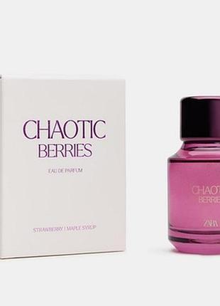 Парфумована вода для жінок zara chaotic berries 100 ml оригінал зара розпаковане упакування