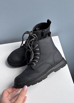Демисезон чоботи zara 28 розмір шкіряні