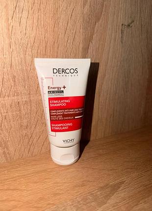 Тонізувальний шампунь для боротьби з випаданням волосся vichy dercos energy+ stimulating shampoo