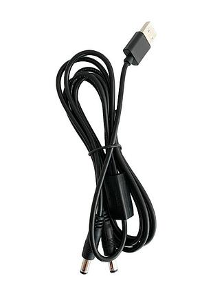 Кабель питания для роутера dc5521 usb-dc 12v 5.5*2.1 мм двойной от power banka шнур для wifi роутера usb кабель для роутера