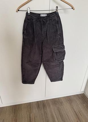 Вельветові штани на хлопчика,сірого кольору zara