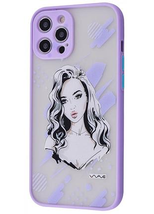 Чехол для apple iphone 12 pro max фиолетовый nq-50