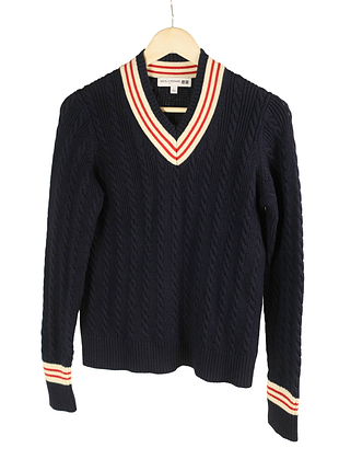 Светр у стилі old money uniqlo × ines de la fressange розмір l