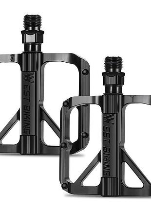 Педали велосипедные металлические west biking yp0802094 black
