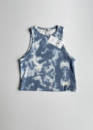 Майка бавовна в рубчик zara тай дай