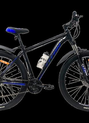 Велосипед titan urban 29" 19" чорний-синій