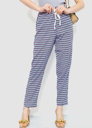 Брюки женские свободного кроя, цвет сине голубой, 244r053 xs, 42, xs