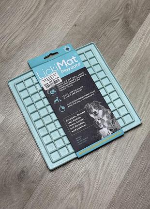Lickimat classic play date mini килимок для вилизування антистресс новий блакитний
