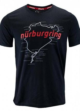Футболка nürburgring t-shirt racetrack black size m