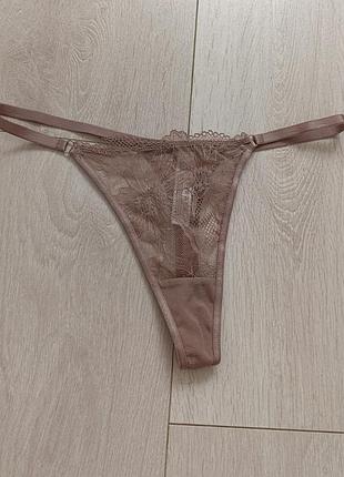 Трусики ажурные стринги кружевные бикини кружные танга primark s c 8 36 44