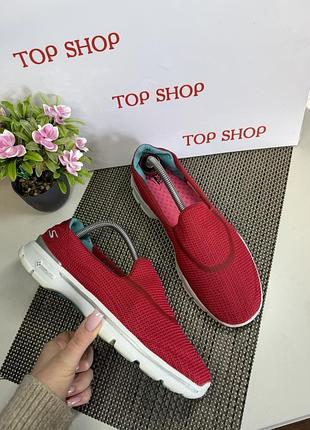 Оригинальные балетки спортивные слипоны skechers
