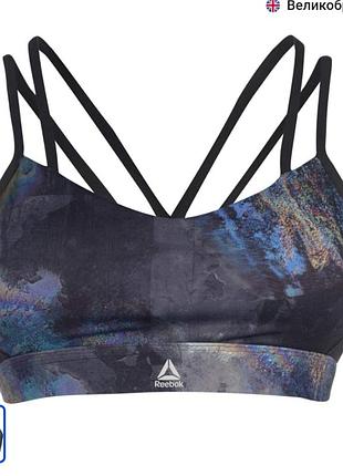 Спортивный топ reebok os hero strapy oils трендовый топик рибок с чашками