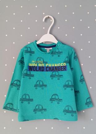 Реглан/лонгслив ovs (италия) на 9-12 месяцев (размер 74)