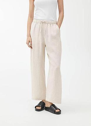 Лляні штани arket linen trousers оригінал розм. xs (код 1068990)