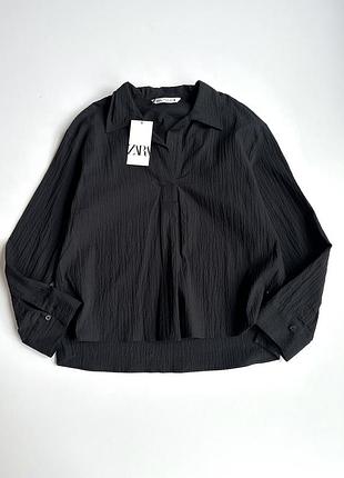 Муслінова бавовняна сорочка zara