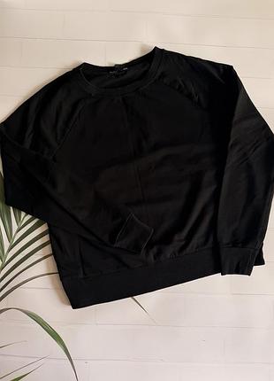 Чорна жіноча кофта-світшот h&m